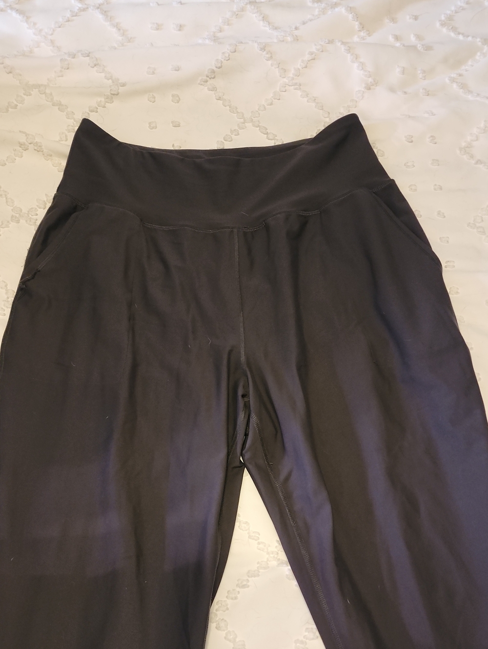 High-Waist Gray Women's Active Leggings/Joggers